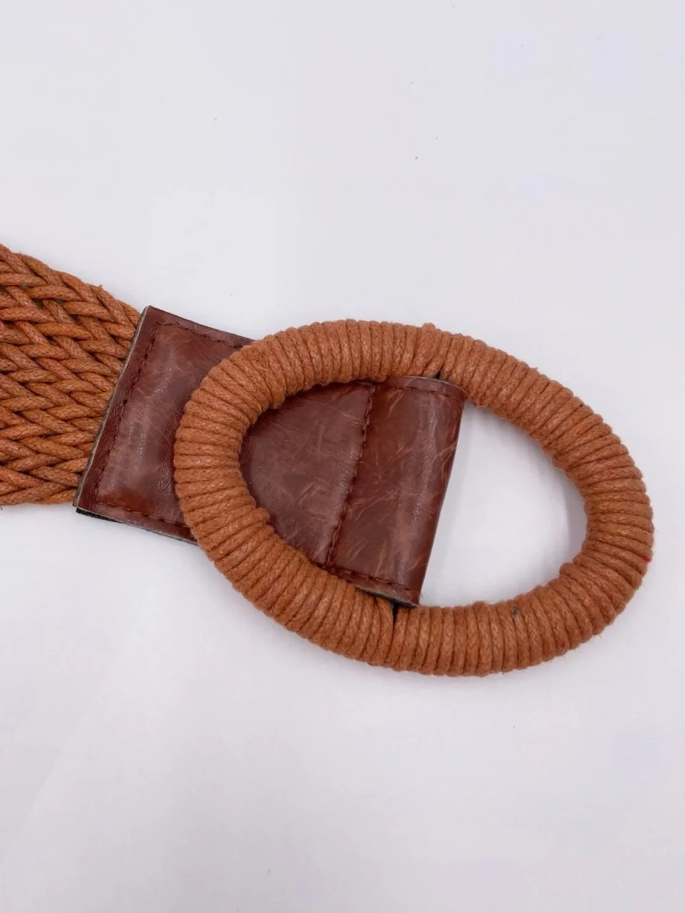 Vintage Women's Woven Belt Oval Buckle Adjustable Hippie Bohemian Festival Indie